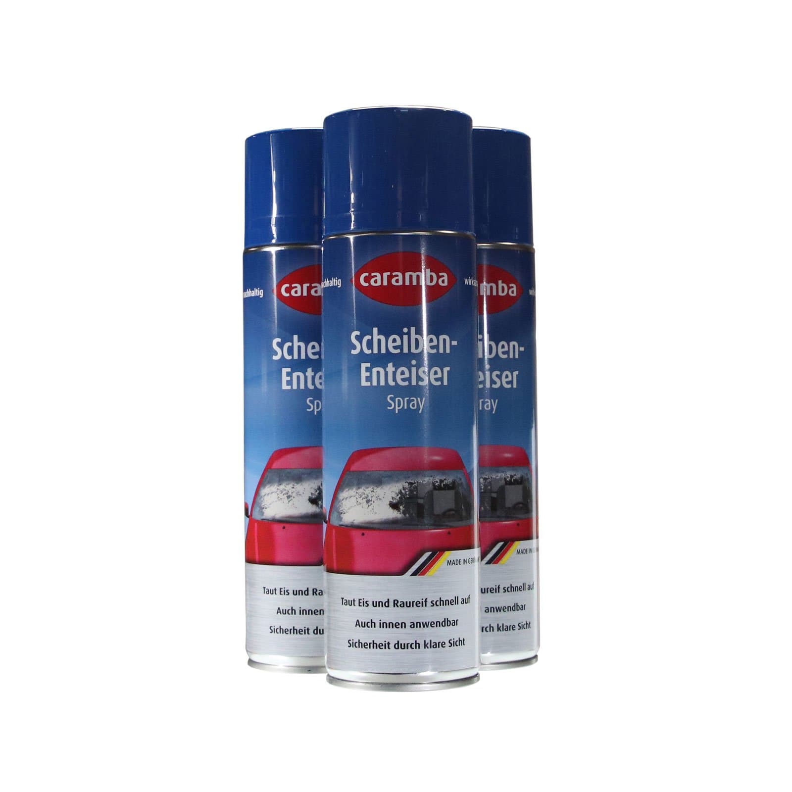 3x Caramba Scheiben Enteiser Scheibenenteiser Spray Sprühdose 500ml (6euro/l) Angebot bei HelloDeals