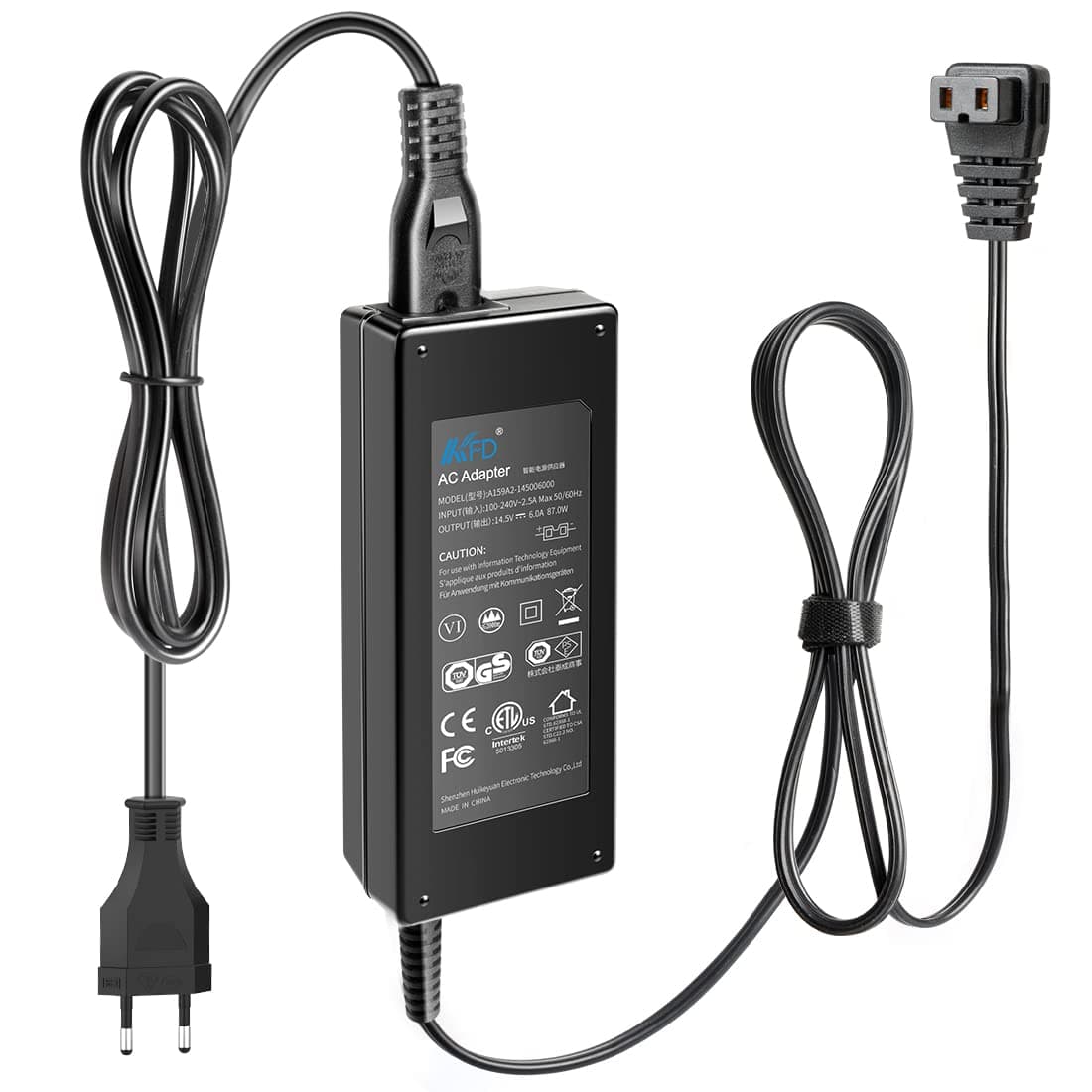 KFD Gefrierbox Mini Netzteil Ladegerät für Alpicool Bodega Euhomy ARB ICECO Setpower JoyTutus tragbarer Mini-Kühlschrank Gefrierbox 14.5V 6A 87W 100V-240V AC DC Adapter Ladekabel Netzadapter Ladegerät