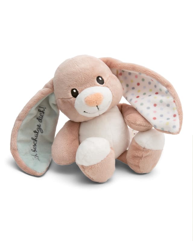 NICI Kuscheltier Hase Fjella Ich beschütze Dich 25cm - rosa - Stofftier aus weichem Plüsch, niedliches Plüschtier zum Kuscheln und Spielen, für Kinder & Erwachsene, tolle Geschenkidee | 61881 Kuscheltier "Ich Beschütze Dich"