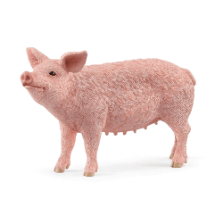 SCHLEICH Farm World | Schwein 13933 Bauernhof Spielfigur | detailgetreue Tierfiguren | tolles Geschenk für Jungen und Mädchen | Bauernhof Spielzeug ab 3 Jahre | 10 x 3 x 6 cm Mehrfarbig