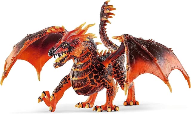 SCHLEICH ELDRADOR Creatures | Lavadrache 70138 | ELDRADOR Monster Spielfigur mit beweglichem Unterkiefer und Flügeln | tolles Geschenk für Mädchen und Jungen | ab 7 Jahren | 20 x 14 x 15 cm Mehrfarbig