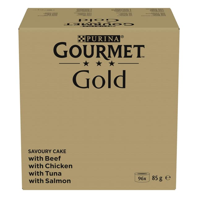 Gourmet Gold Raffiniertes Ragout Katzenfutter nass, Sorten-Mix, 96er Pack (96 x 85g)