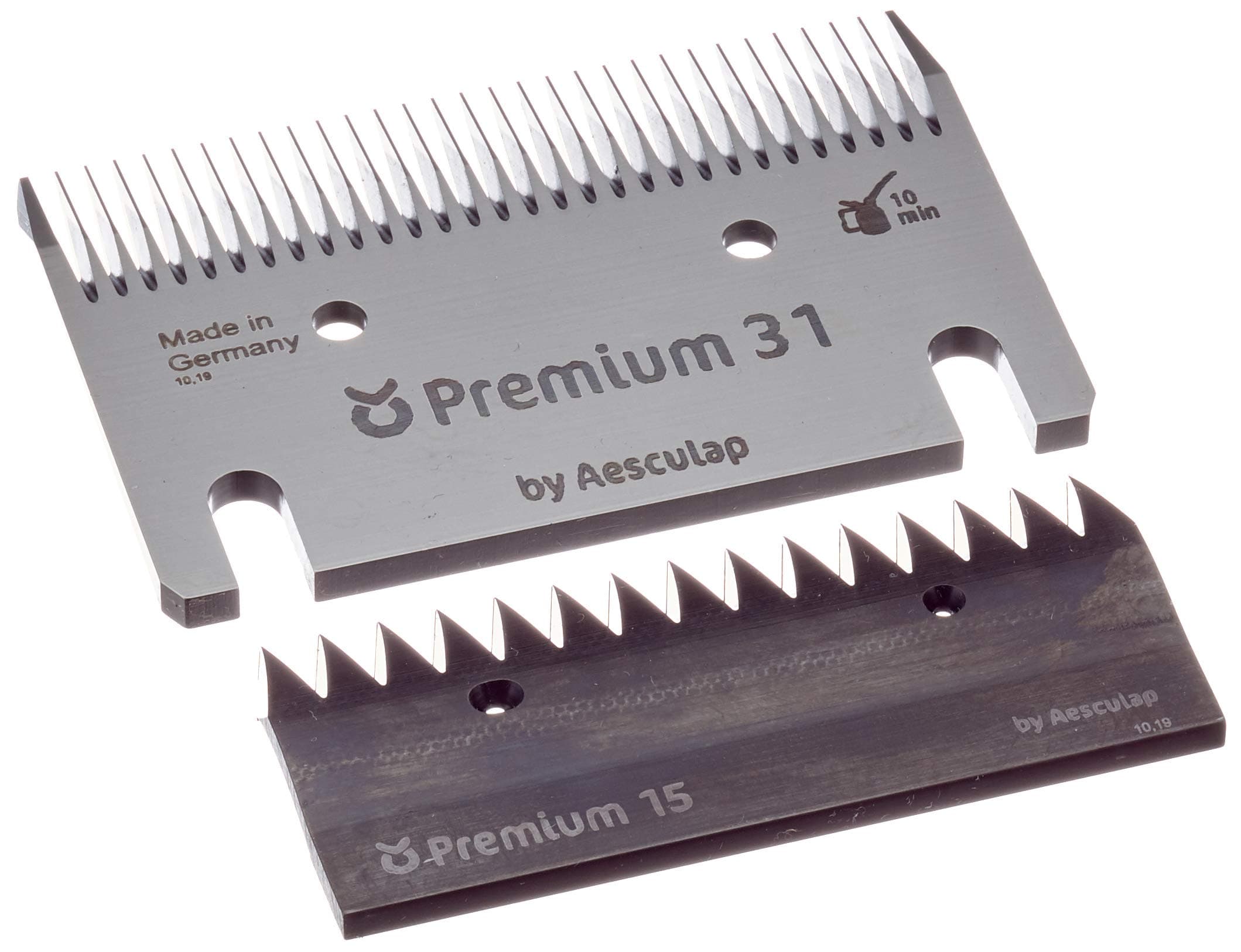 Kerbl 18910 Schermesserset Constanta3 Rinder/Pferd Standard, 15/31 Zähne