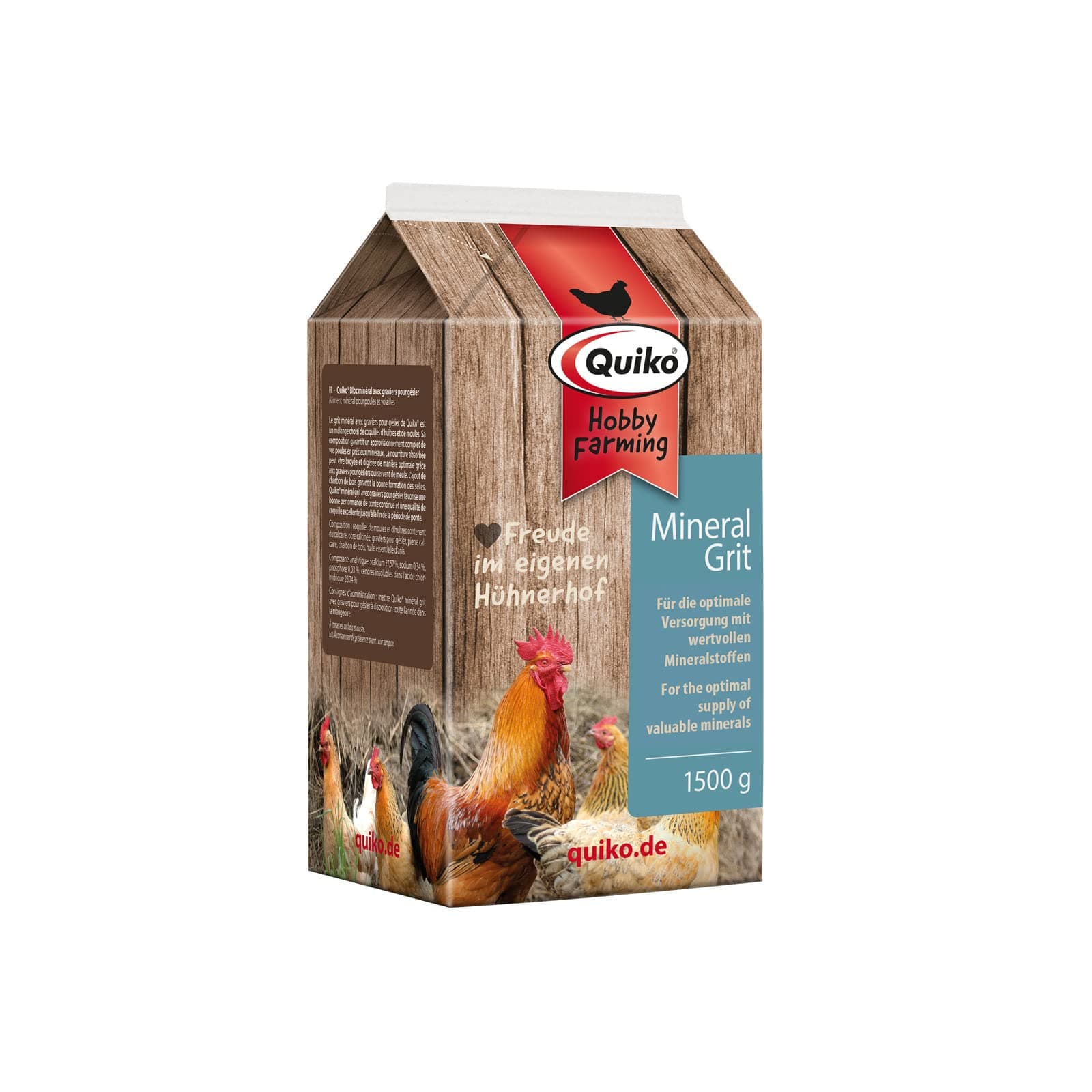 Quiko Hobby Farming - Mineralgrit mit Magenkiesel 1.500g Mineralgrit 1.500g