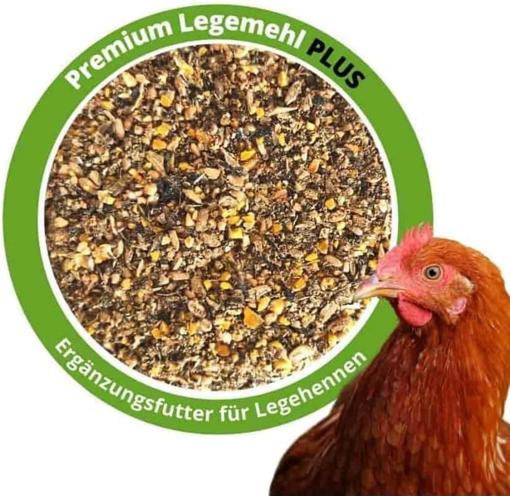 25 kg Premium Hühnerfutter und Kükenfutter, Legemehl Plus mit Oregano - Geflügelfutter für Hühner, Gänse, Enten