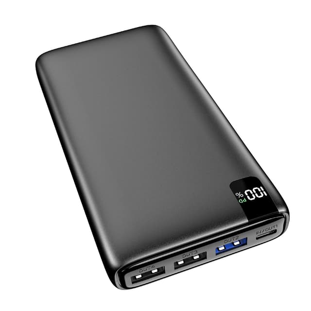 Fandealo-Powerbank-26800mAh-Externe-Handyakkus - 22.5W Schnellladung Power Bank mit USB-C Input & Output, Akkupack Tragbares Ladegerät mit LED Display für Smartphone, Tablet Schwarz
