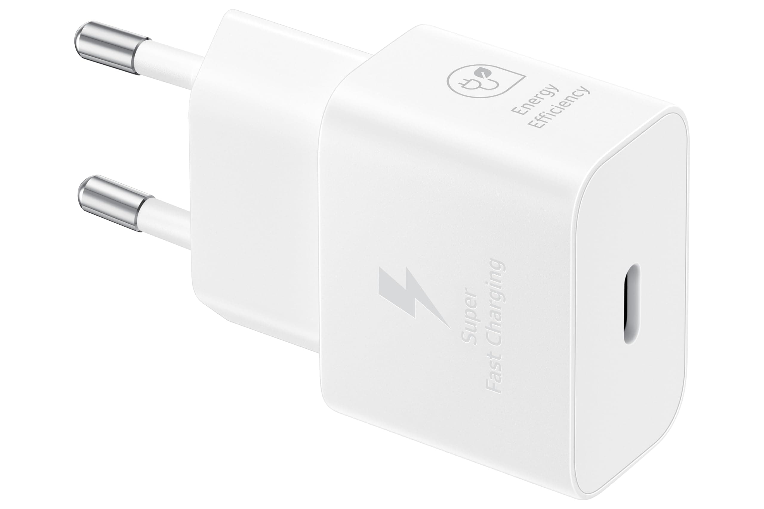 Samsung Schnellladeadapter, Energieeffizientes Ladegerät, USB-C, 25 Watt, Weiß, EP-T2510N White