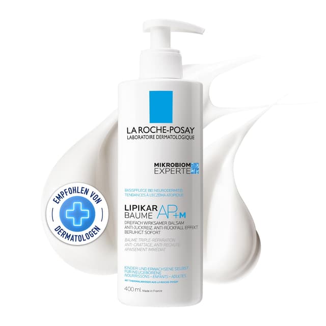 La Roche Posay Lipikar AP + M Balm Feuchtigkeitscreme, 200 ml Mandel 400 ml (1er Pack)