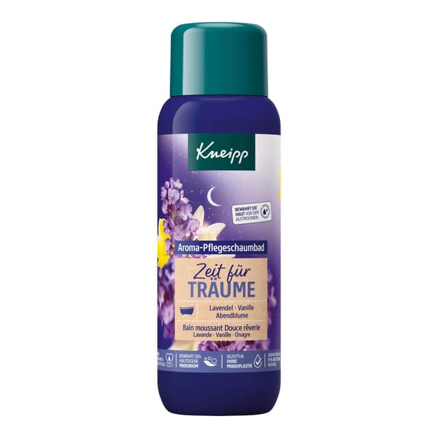 Kneipp Aroma-Pflegeschaumbad Zeit Für Träume Lavendel Vanille Und Abendblume, 1er Pack (1 X 400 Ml) 400 ml (1er Pack) Single