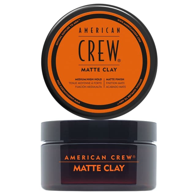 AMERICAN CREW – Matte Clay, 85 g, Stylingclay für Männer, Haarprodukt mit mittlerem bis starkem Halt, Stylingprodukt für optimale Formbarkeit, Struktur & mattes Finish Matte Clay 85g