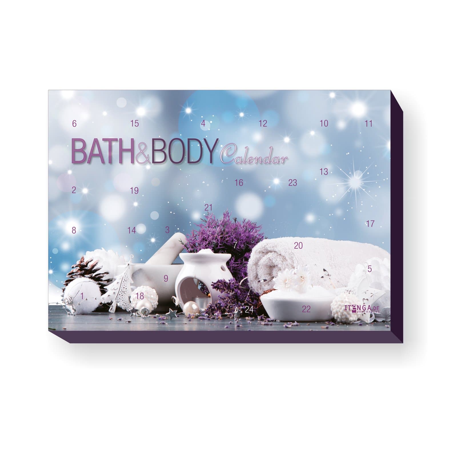 itenga Adventskalender Bath Body Motiv Spa Wellness Bad und Body Beauty Entspannung