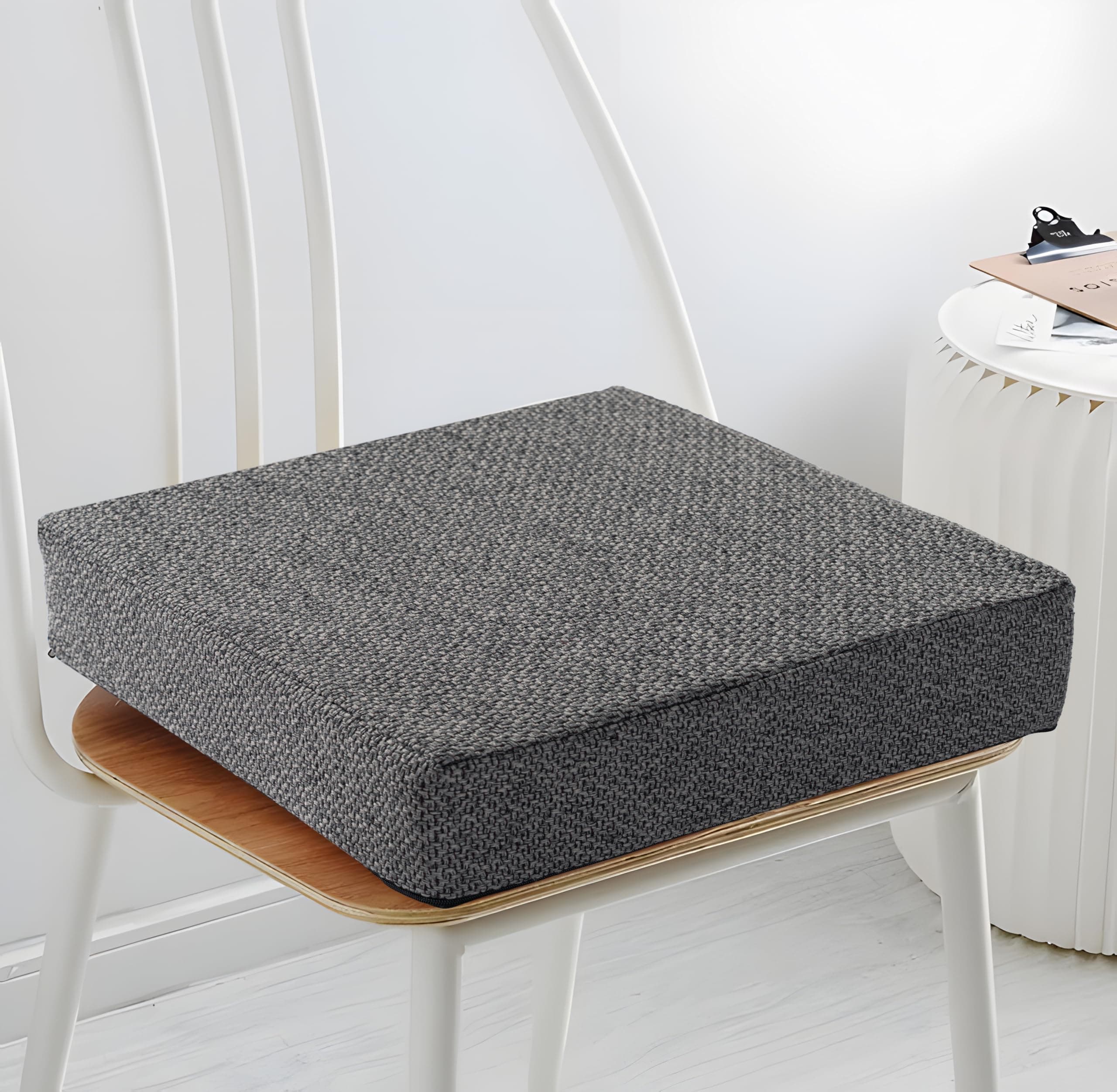 Schwar Textilien ® | Orthopädische Sitzerhöhung | Grobgewebt | 40x40x10 cm | Anthrazit