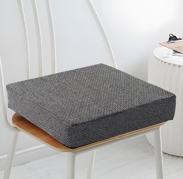 Schwar Textilien ® | Orthopädische Sitzerhöhung | Grobgewebt | 40x40x10 cm | Anthrazit