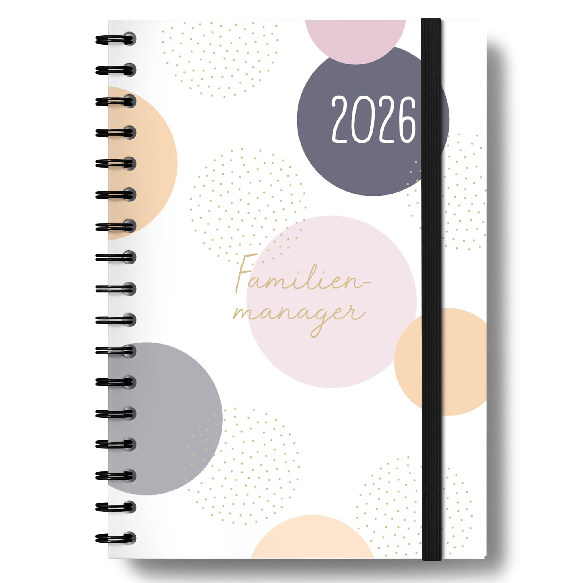 Paperlions Familienplaner 2026 Buch I 1 Woche 2 Seiten I 5 Spalten, Ringbuch I Praktischer Familienkalender mit Jahresübersichten, Schulferien uvm. 2026 Blumenwiese