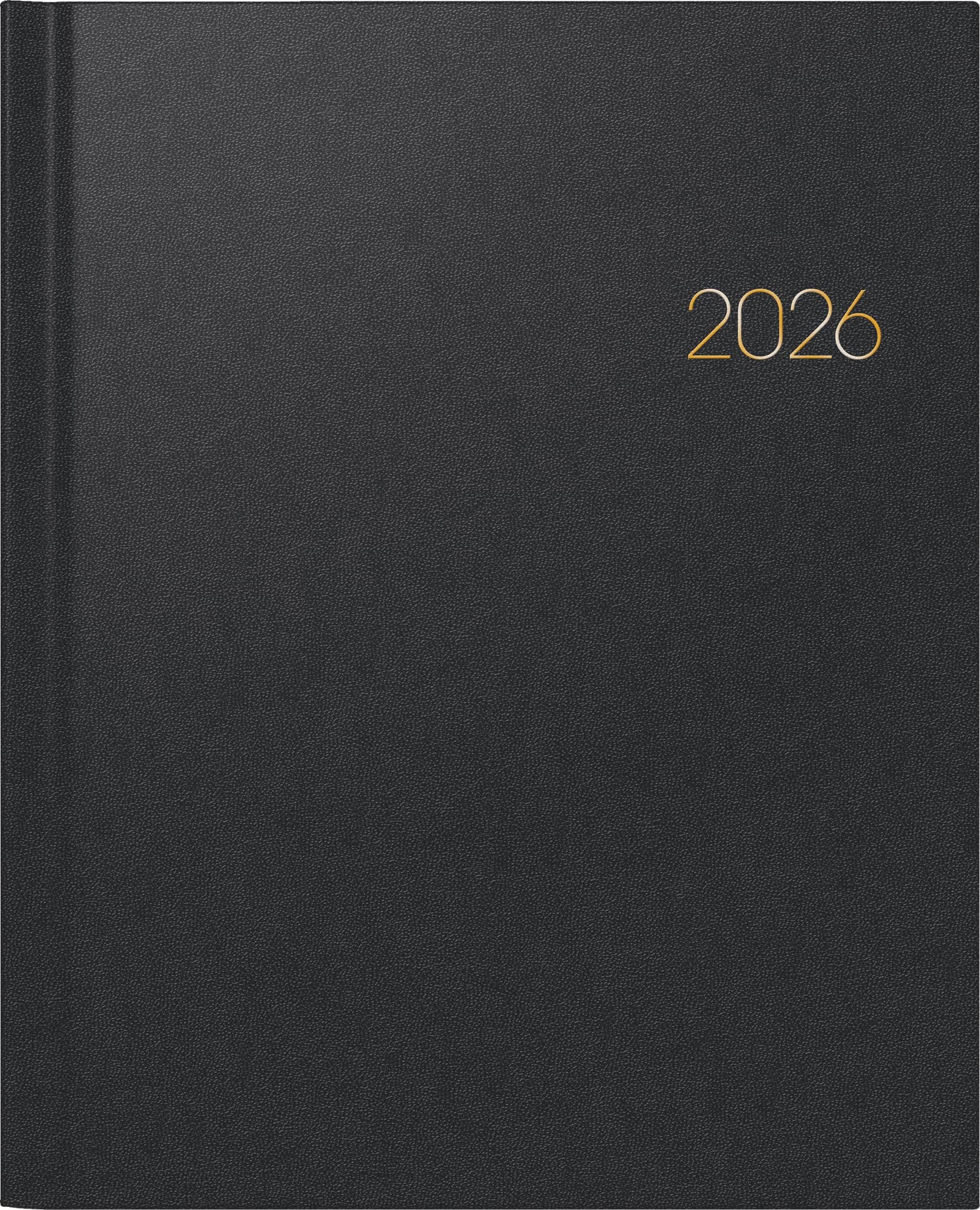 BRUNNEN Buchkalender Mod. Manager Wt 7 weektimer 2026 | 210×260 mm, Kunststoff, schwarz