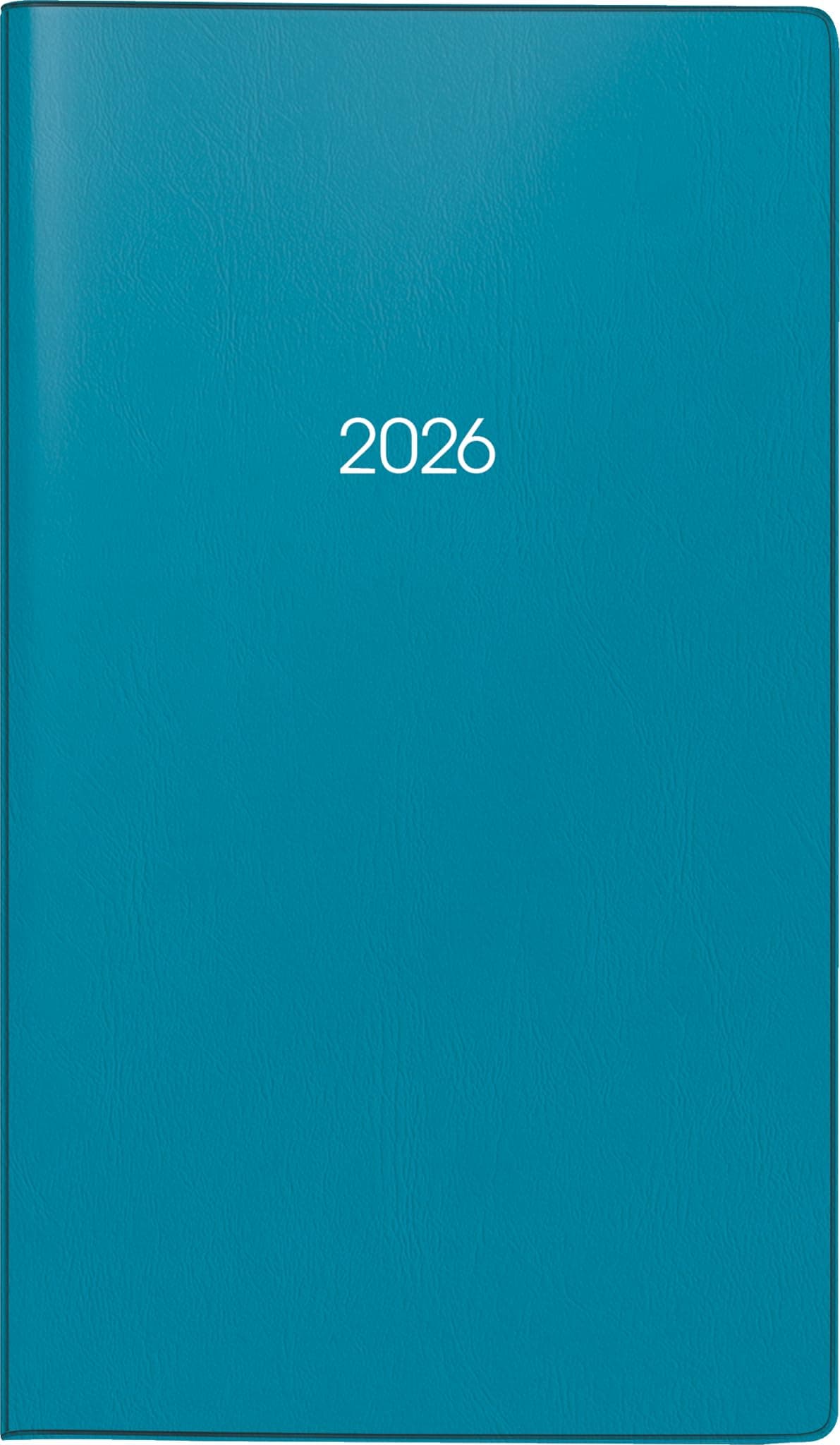 BRUNNEN Taschenkalender Mod. 753 2026 | A6, Kunststoff, petrol