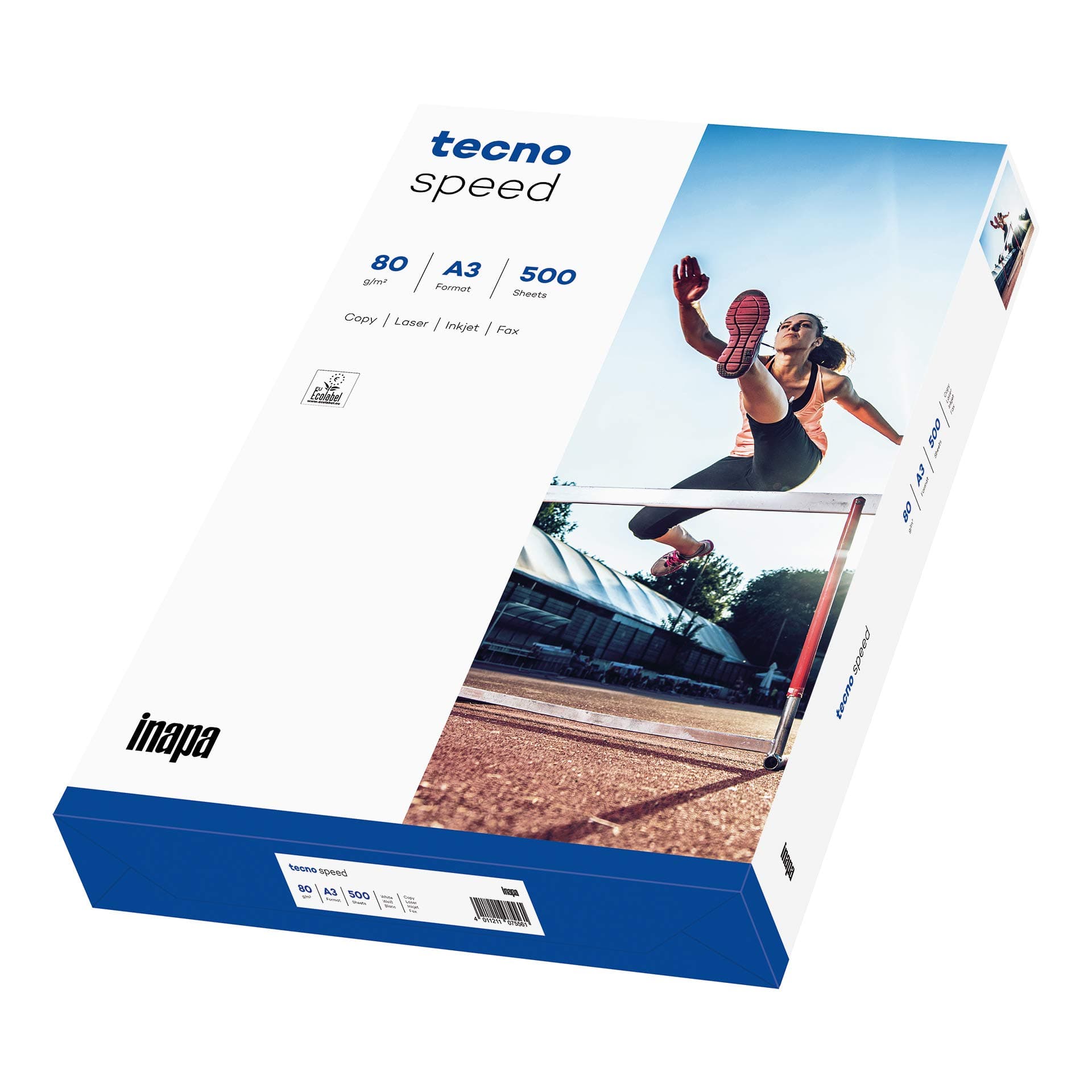 inapa Drucker-/Kopierpapier tecno Speed: 80 g/m², A3, weiß, 500 Blatt - schnell und staufrei drucken DIN-A3 weiß Angebot bei HelloDeals