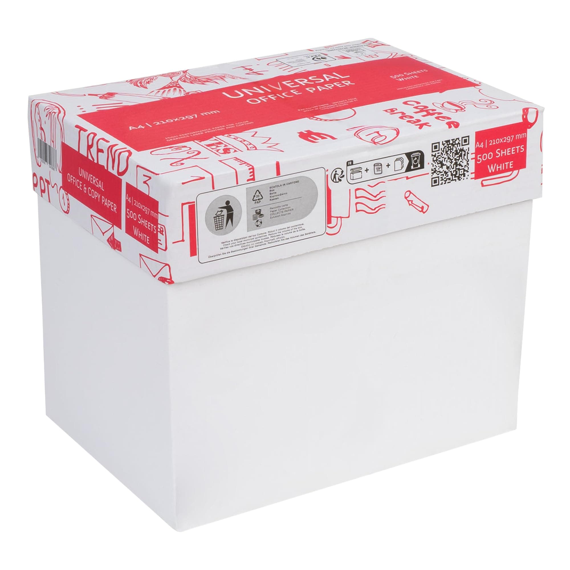 Basic Druckerpapier DIN A4 – 2.500 Blatt (5 x 500 Blatt) – Weißes Universal Office Paper Kopierpapier - CIE Weiße 160 – Ideal für Büro und Heim (1 Karton | 2.500 Blatt) Angebot bei HelloDeals