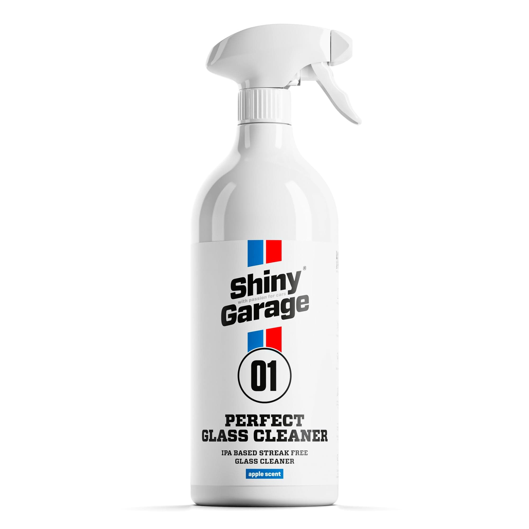 SHINY GARAGE Perfect Glass Cleaner 1 L | Glasreiniger für innen und außen Klare Sicht ohne Schlieren Ammoniakfrei Mit Isopropylalkohol Langsame Verdunstung
