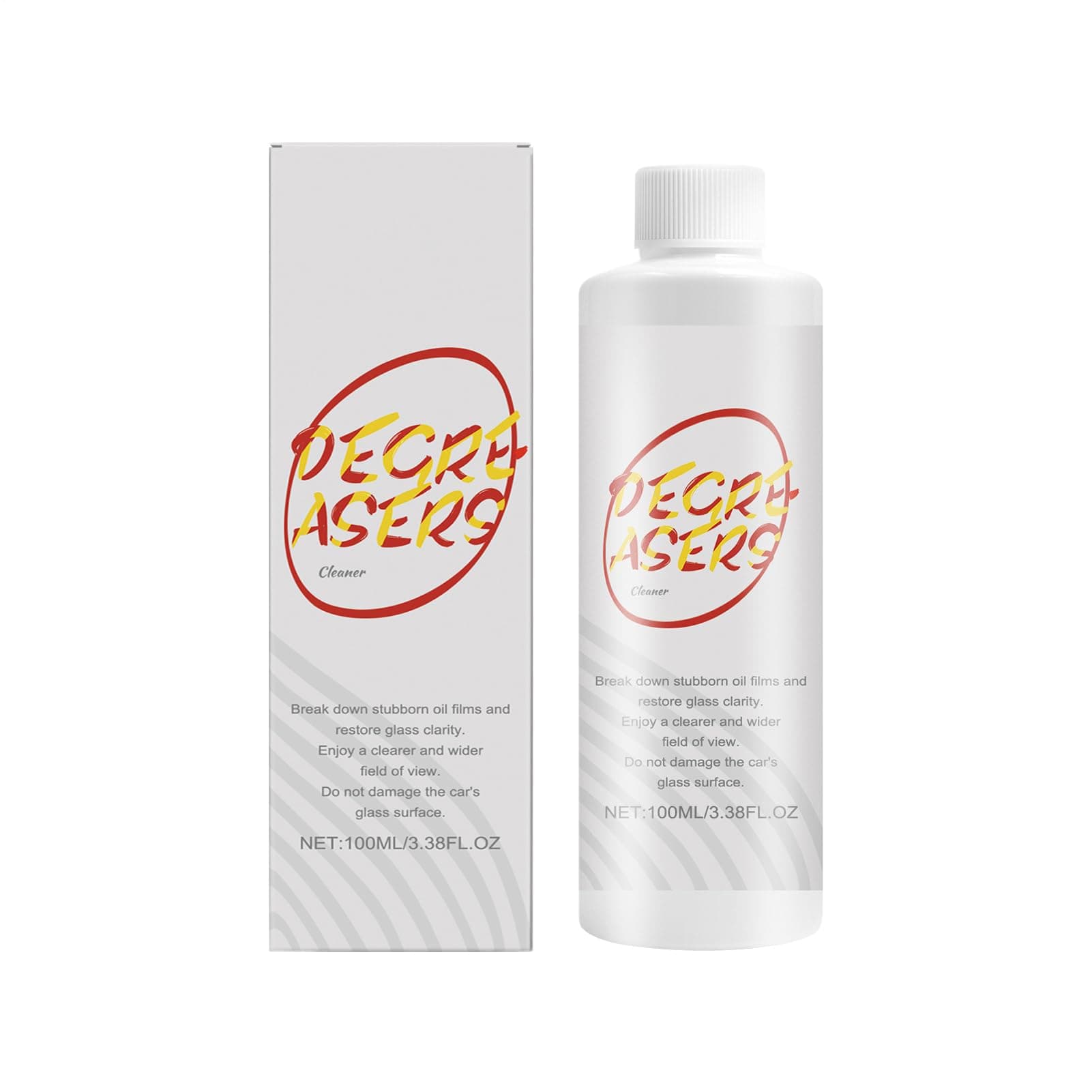 Automobilöl Filmentferner - 100 Ml Safe Antriebs -Anti -Blend -Lösung | Glasölfilm Reiniger, Streifenfreier Flüssigkeitsentferner | Für Die Vordere Windschutzscheibe, Rückspiegel, Seitenfenster,