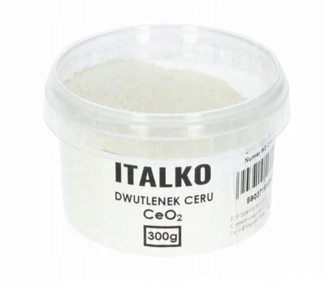 ITALKO Ceriumoxid Glaspolitur 100g/300g – Polierpulver für Autoscheiben & Glas – Kratzerentferner für Windschutzscheibe, Glasreinigung, Kratzerpolitur, Fensterglas Reparatur