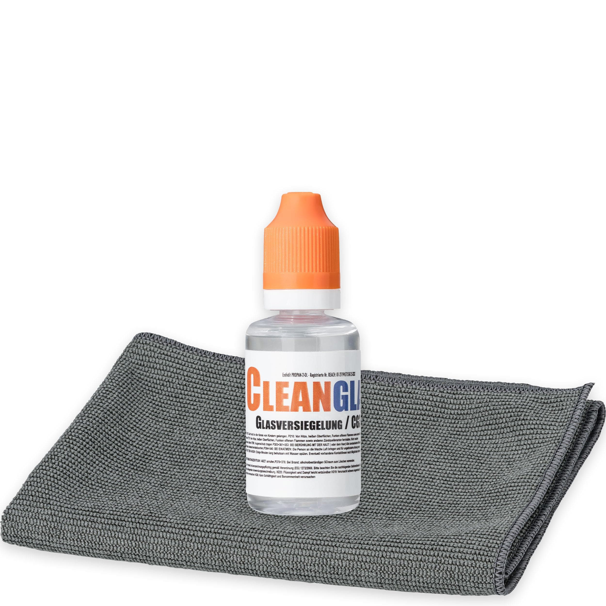 CleanglaS Scheibenversiegelung Auto mit Instant Effekt Technologie I Regenabweiser Autoscheiben durch Lotuseffekt I 30 ml bis 10 x Anwendung I Autoscheiben Versiegelung I Nano-Glasversiegelung Auto Glasbeschichtung