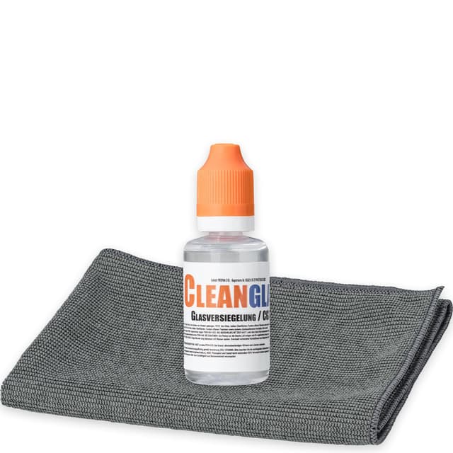 CleanglaS Scheibenversiegelung Auto mit Instant Effekt Technologie I Regenabweiser Autoscheiben durch Lotuseffekt I 30 ml bis 10 x Anwendung I Autoscheiben Versiegelung I Nano-Glasversiegelung Auto Glasbeschichtung
