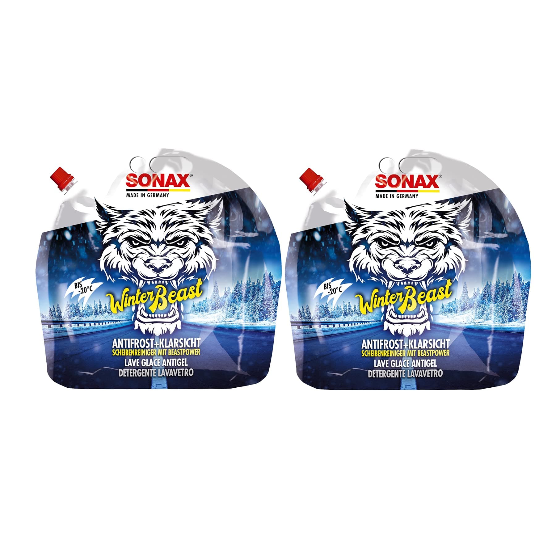 6L 6 Liter SONAX 01354410 WinterBeast Scheiben Frostschutz Konzentrat -20°C