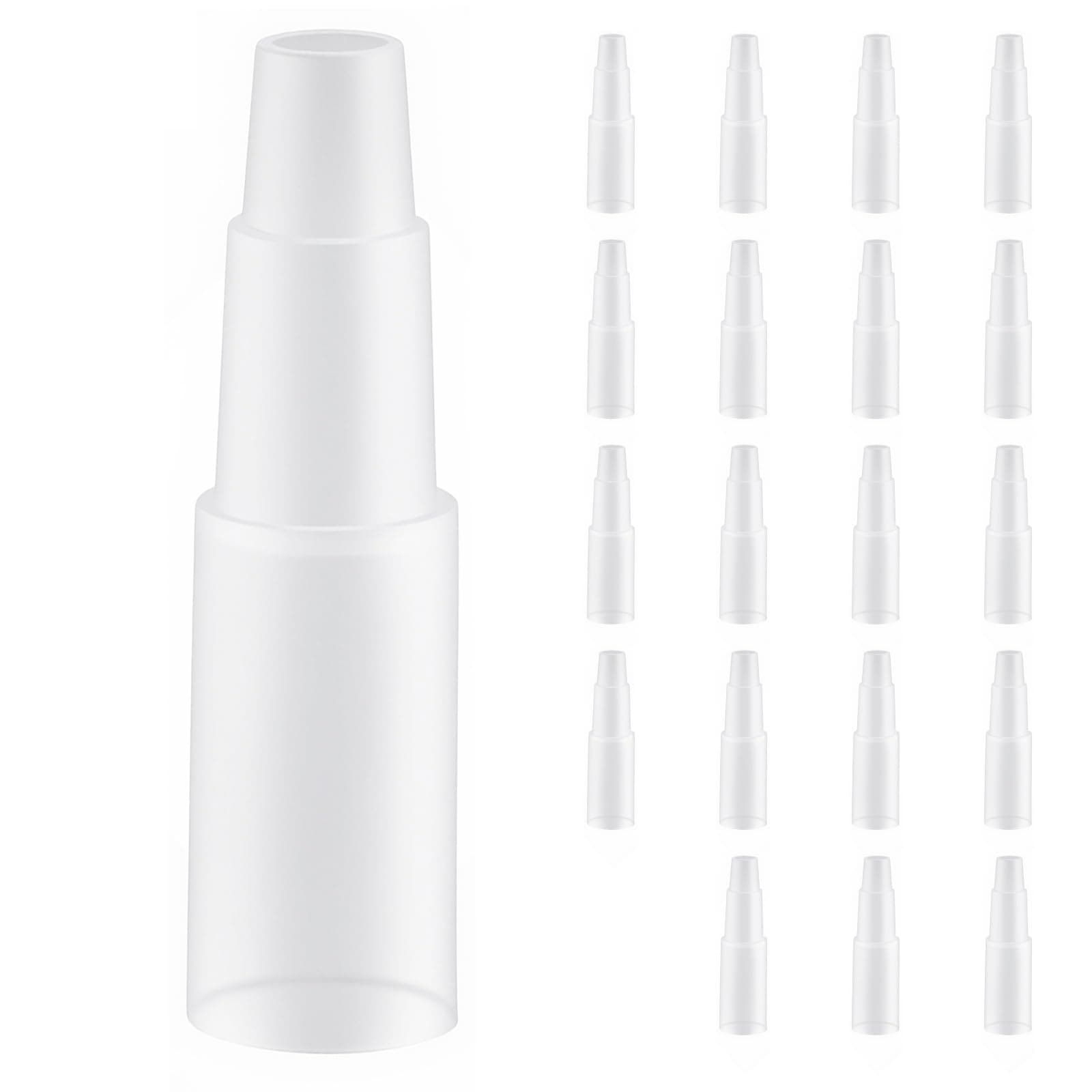 Milduall Mundstücke für Alkoholtester, Packung mit 20 Promilletester-Mundstücken, 20er Mundstück per Packung