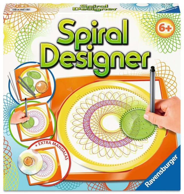 Ravensburger Spiral-Designer, Zeichnen Lernen für Kinder ab 6 Jahren, Kreatives Zeichen-Set für farbenfrohe Spiralbilder und Mandalas Single
