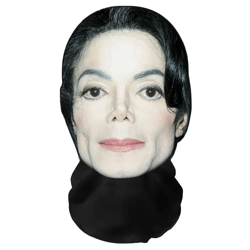 Aristo Solutions Realistische 3D-Druck Vollgesichtsmaske – Atmungsaktiv, leicht & bequem, ideal für Cosplay, Partys, Halloween, Karnveal & Events Michael Jackson
