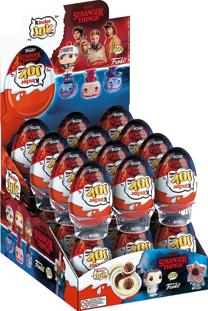 Kinder Joy – Überraschungsei mit leckerer Milch- und Kakaocreme, Knusperkugeln und 1x Spielzeug oder einer beliebten Sammelfigur – 24 kinder Joy à 20 g