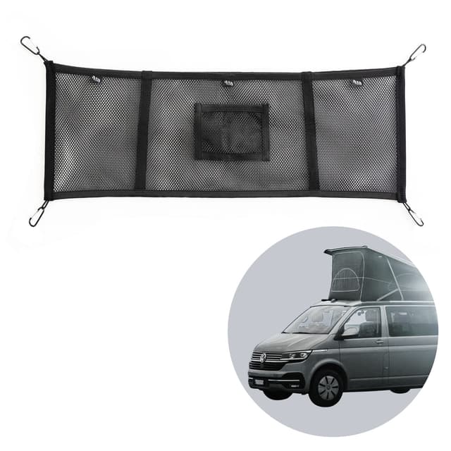 040Parts Gepäck-Netz Aufbewahrungs-Netz für das Aufstelldach kompatibel mit VW T5 T6 Bulli Multivan California Beach Caravelle