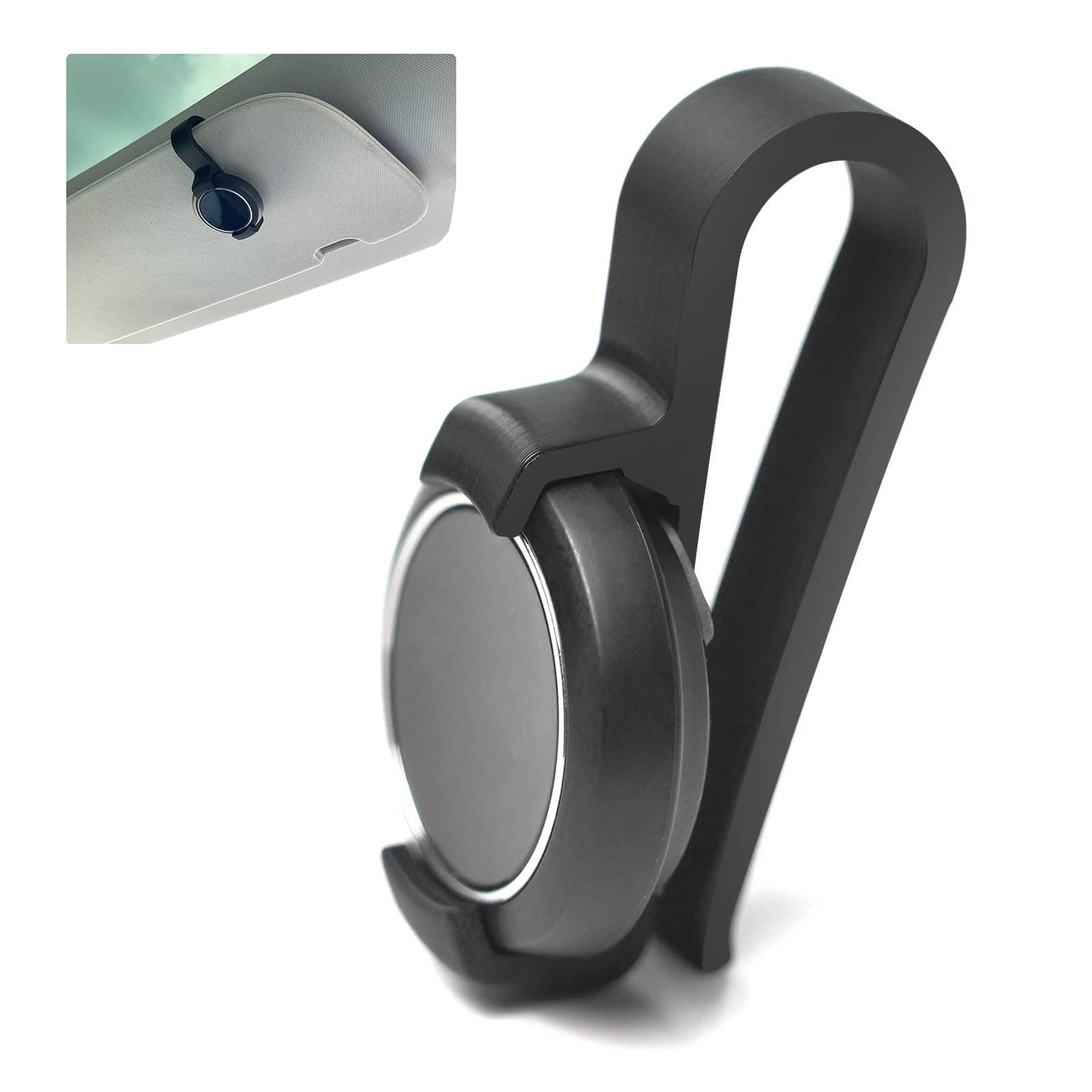 New Sonnenblenden Halterung für Ooono Co-Driver No1, Sonnenblenden Halter Passend,Halterung Sonnenblende Mount/Clip für Sonnenblende, Halterung für Blitzer-Schwarz 1 Stück