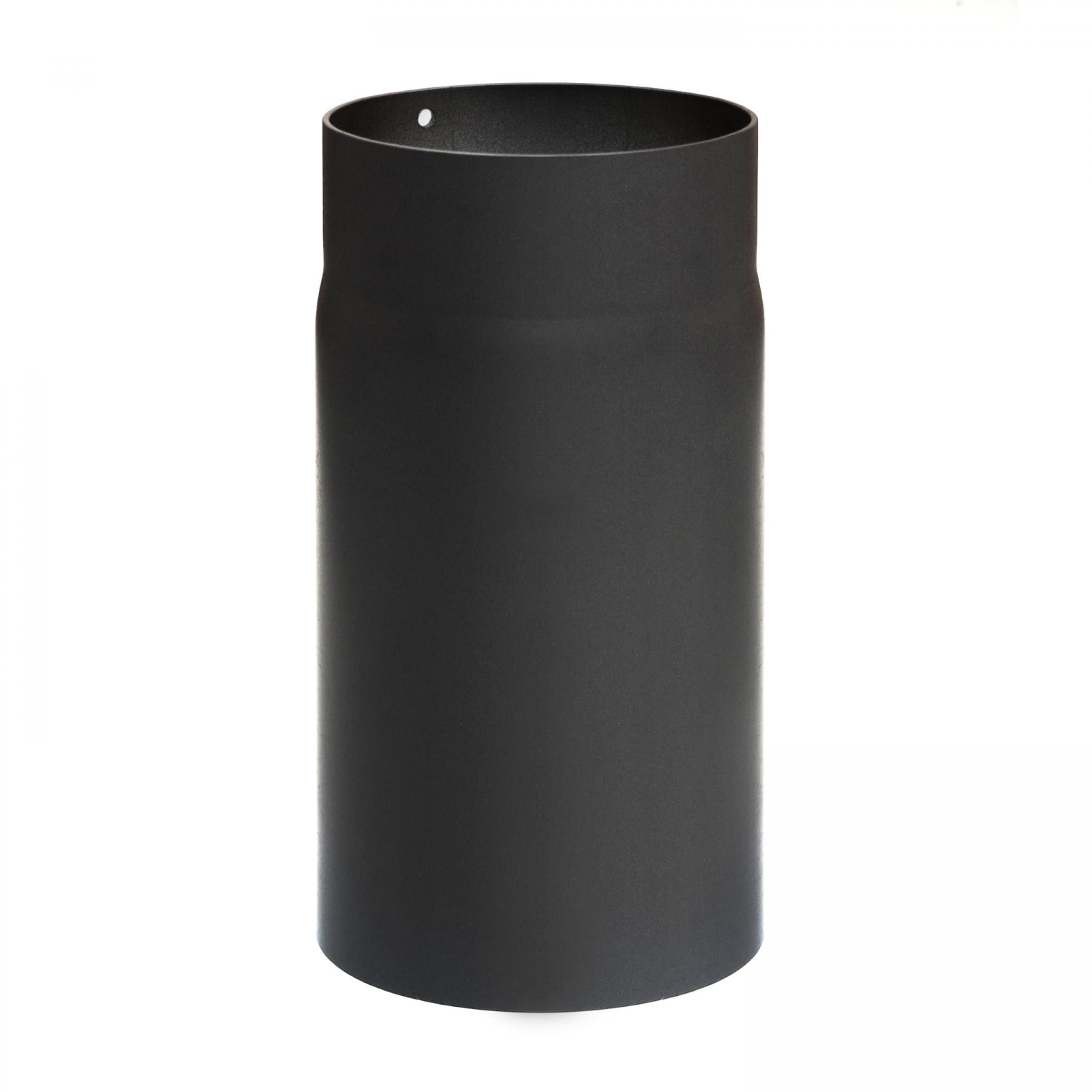 raik Rauchrohr Ofenrohr 150 mm Durchmesser 250 mm Länge Materialstärke 2 mm legierter Stahl Senotherm-Beschichtung eingebrannt schwarz Made in EU bis 600°C