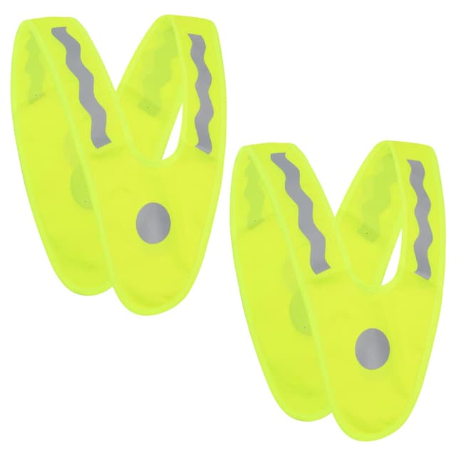 lzijun 2 STK Kinder Warnwesten, Sicherheitsweste, Leuchtweste Reflektorweste, Reflektierende Weste Warnkragen für Kinder, Fahrrad, Auto Kinderwarnweste