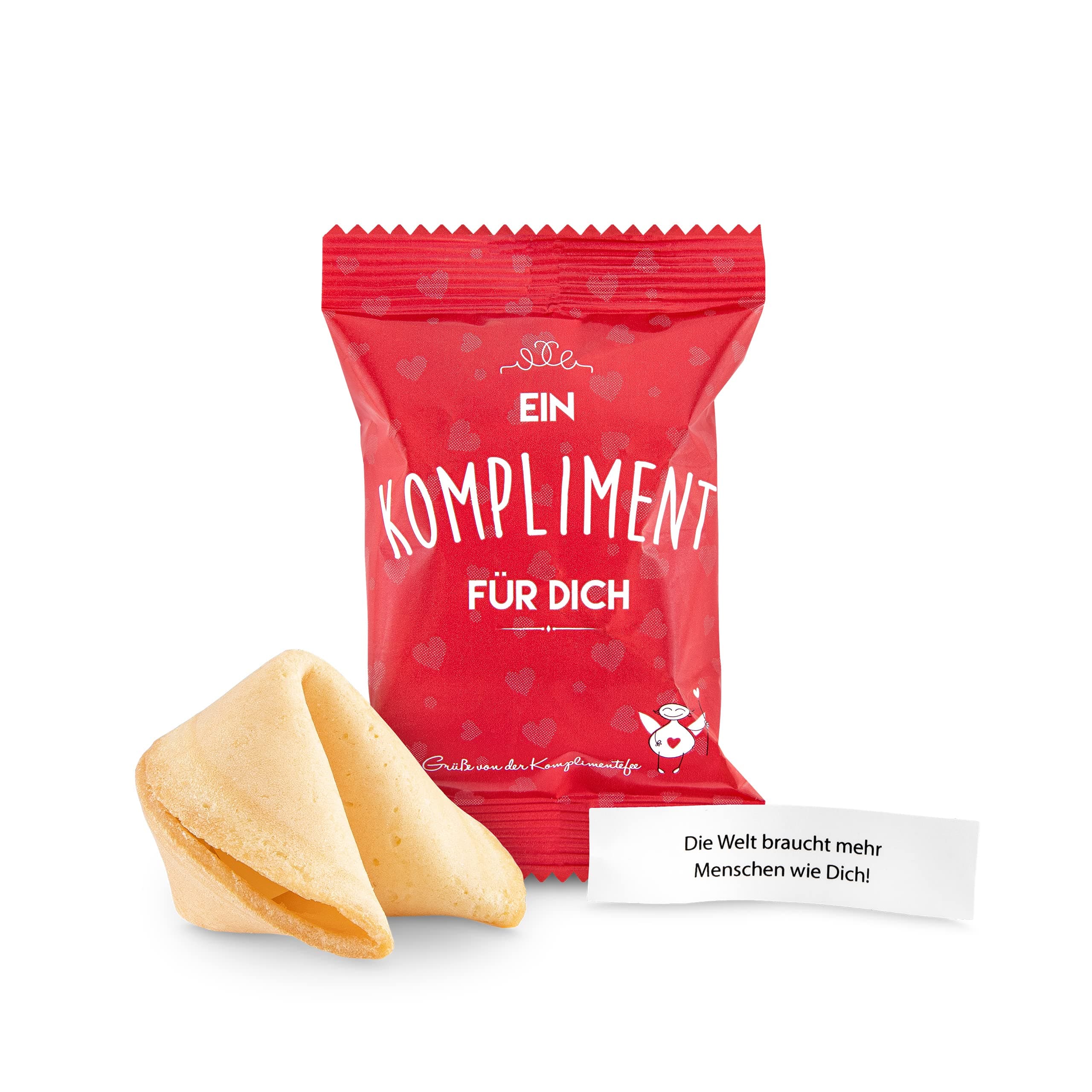 Glückskekse Ein Kompliment für Dich 15 Stück Glückskekse Kompliment Geschenk Muttertag, Danke, Geschenk Büro, Schön dass Du da bist, Adventskalender Füllung, frisch gebacken, vegan & made in Germany Bisquite 15 Stück