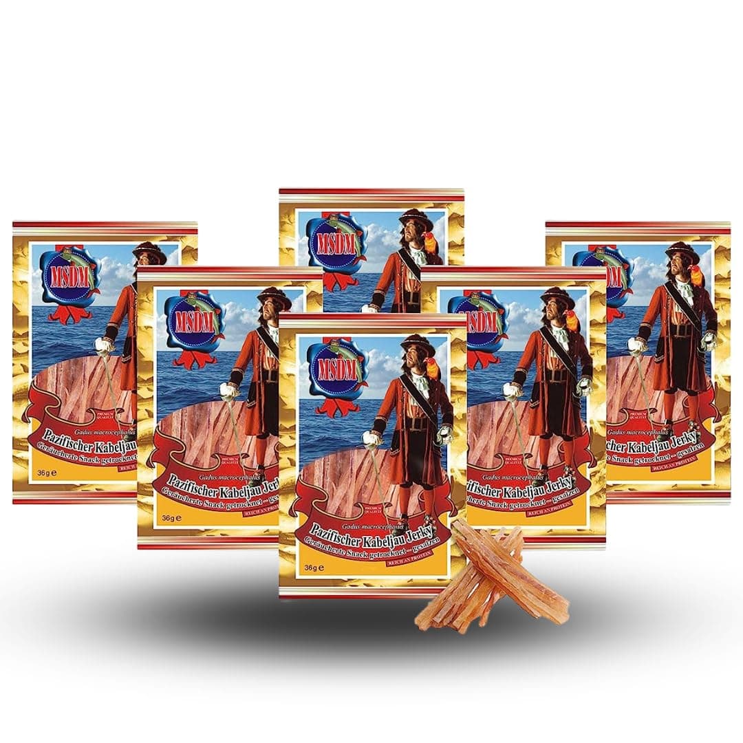Pazifischer Kabeljau Jerky Geräuchert 5 Stück Angebot bei HelloDeals
