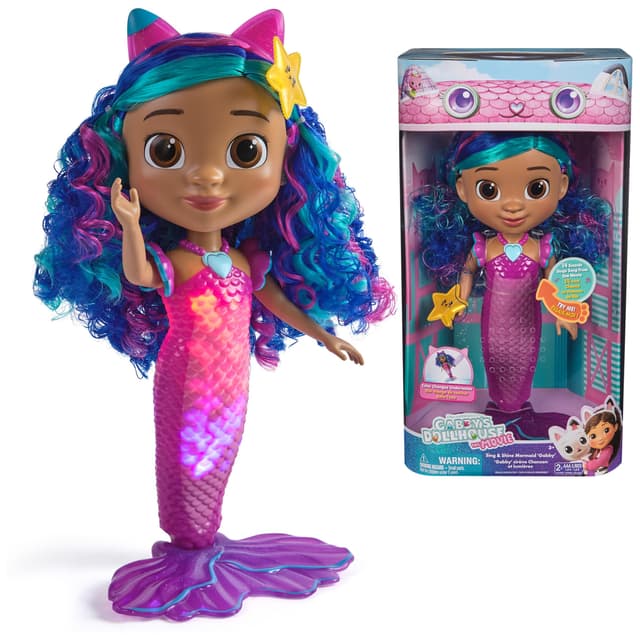 Gabby's Dollhouse: The Movie Sing & Shine Mermaid Gabby