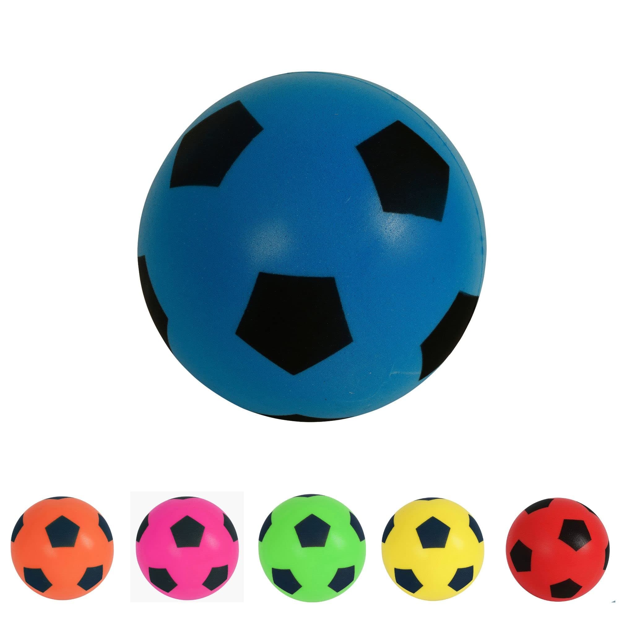 HTI Fun Sport Schaumstoff-Fußbälle | Weiche, sichere Schaumstoffbälle für Indoor & Outdoor | Langlebig, leicht & ideal für Kinder & Erwachsene | Spaß für alle Altersgruppen | 19,4 cm (1 Blau) Angebot bei HelloDeals