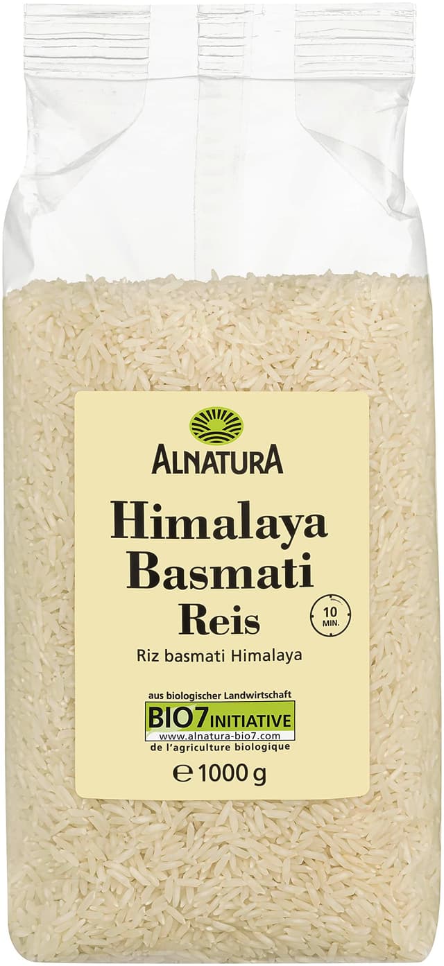 Alnatura Bio Himalaya Basmatireis weiß, 1kg