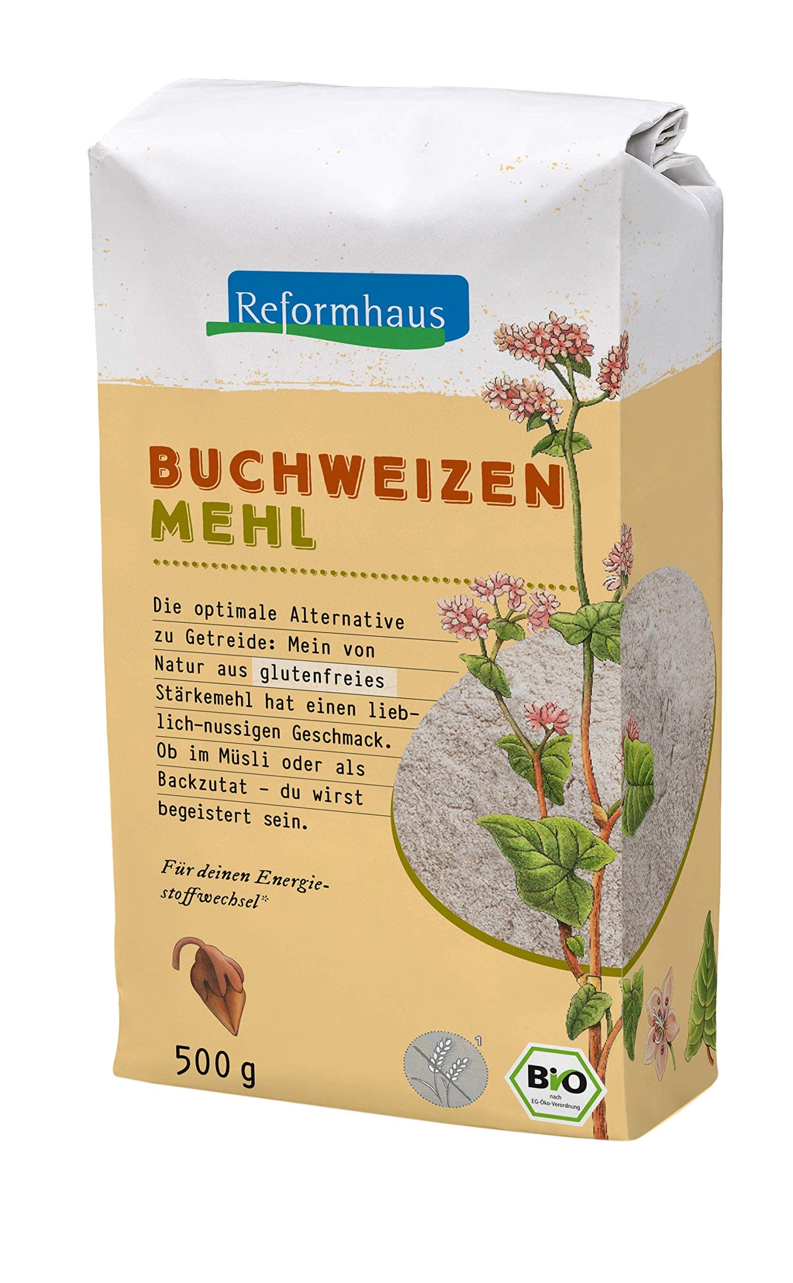 Reformhaus Buchweizenmehl, 500 g 500 g (1er Pack)