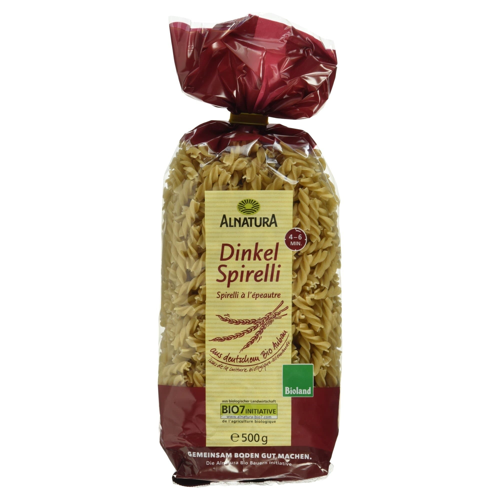 Alnatura Bio Dinkel Spirelli, 500g (Verpackung kann variieren)