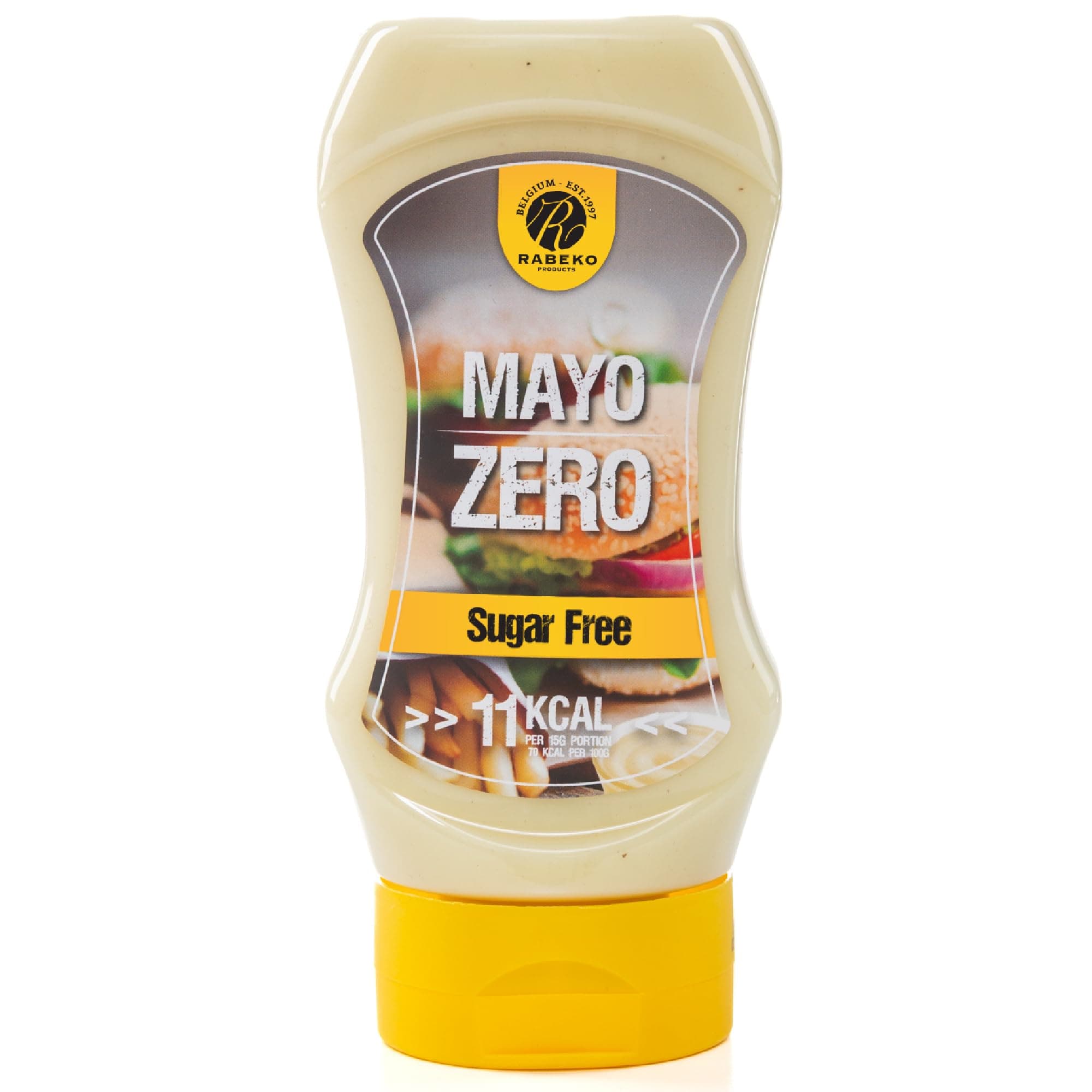 Rabeko Zero Sauce - Mayo, 1 x 350 ml ohne Zucker & wenig Fett - gesunde Low Carb Produkte kalorienreduziert fettreduziert für Salat, Pommes Frites, Burger, Grill - Gluten und Laktosefrei Mayo 1 pack (350ml)