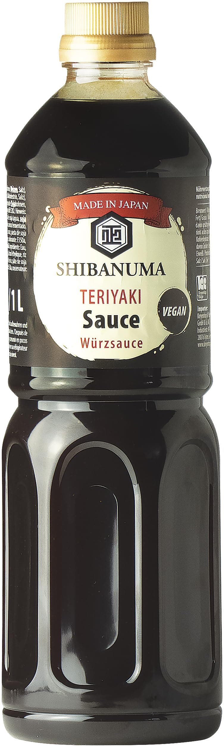 SHIBANUMA Teriyaki Sauce - 1 x 1 ltr