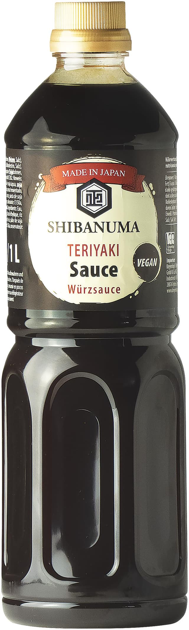 SHIBANUMA Teriyaki Sauce - 1 x 1 ltr