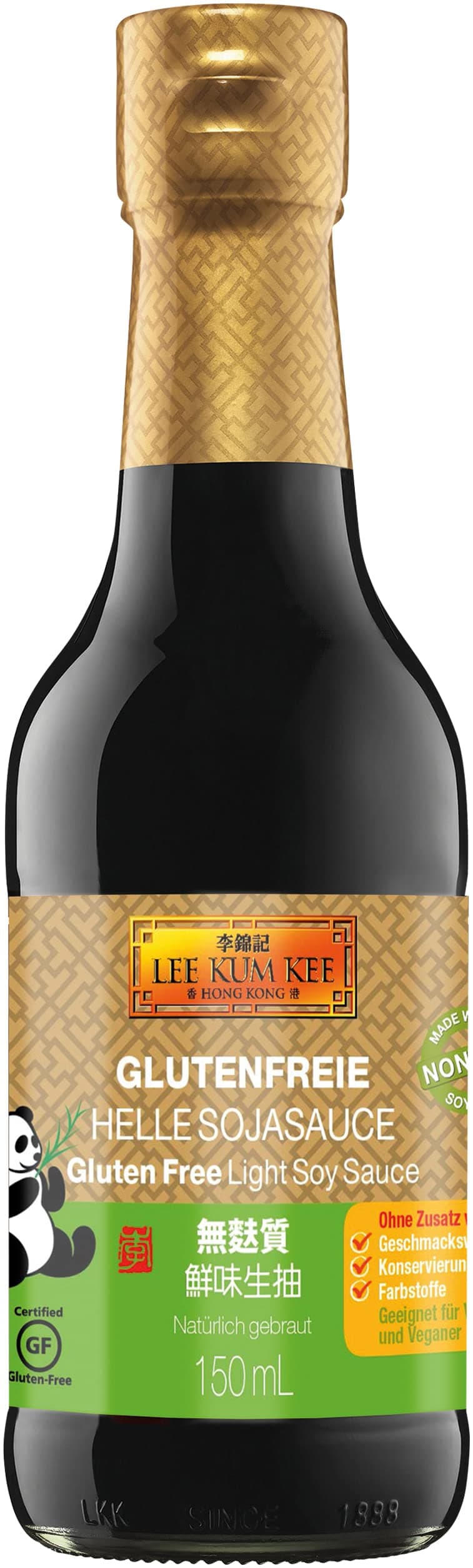 Lee Kum Kee Helle Sojasauce Glutenfrei – Würzsauce auf Sojabasis – 1 x 150 ml 150 ml (1er Pack)