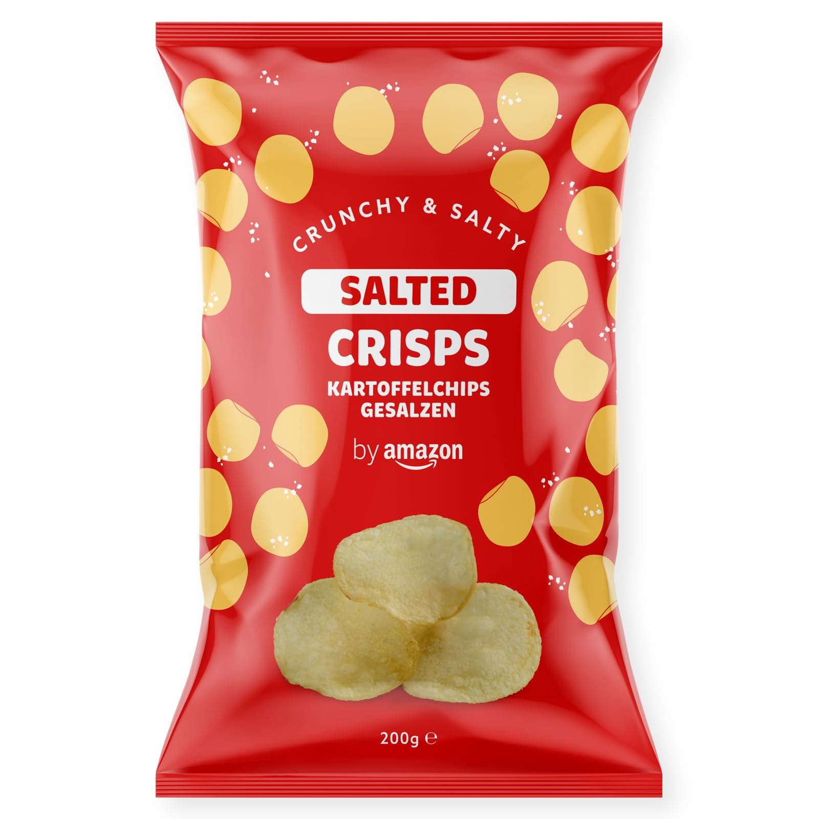 by Amazon Kartoffelchips gesalzen, 200g Gesalzen 200 g (1er-Pack)