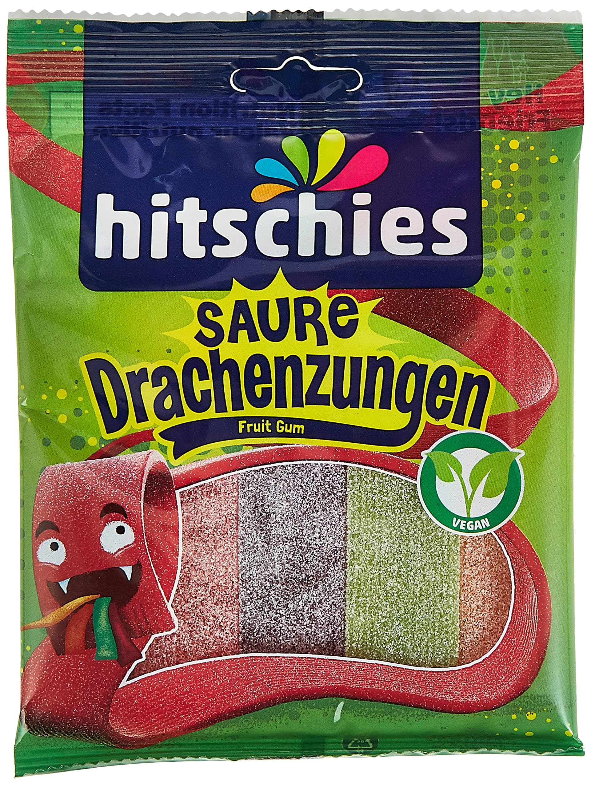 Hitschler Hi Bunte Drachenzungen, 125 g Mehrfarbig 125 g (1er Pack)