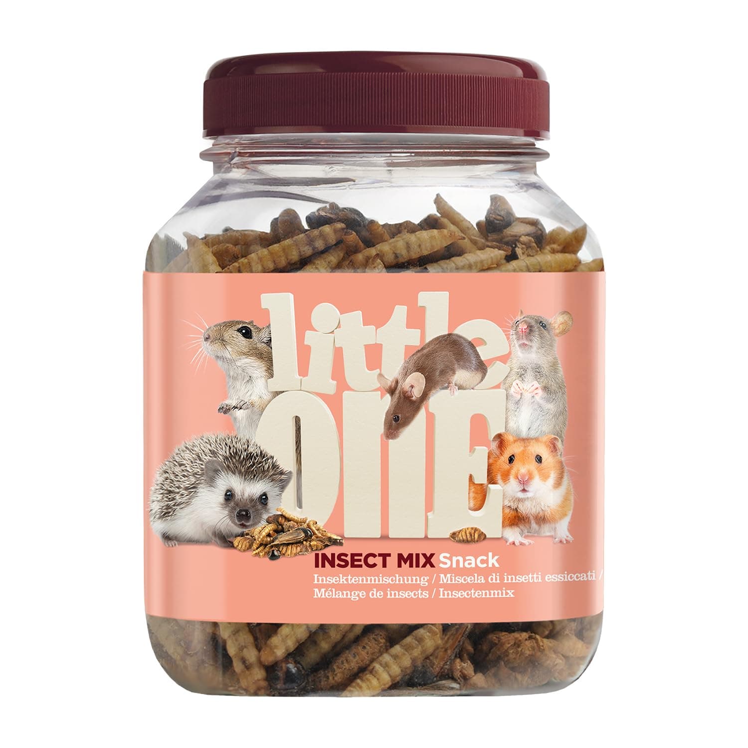 Little One Insektenmischung | 75 g | Ergänzungsfuttermittel für Hamster, Ratten, Mäuse, Rennmäuse, Igel und Zuckergleiter | Zur Unterstützung des Wohlbefindens | Proteinreich Insektenmischung 75 g (1er Pack)